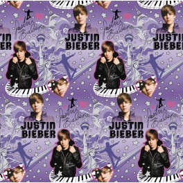 JUSTIN BIEBER GIFT WRAP 30"X5'