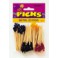 50 FRILL PICKS, ASST COLORS