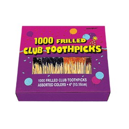 1000 FRILL CLUB TOOTHPICKS BOX