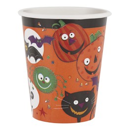 8 SPOOKY SMILES 9 OZ CUPS