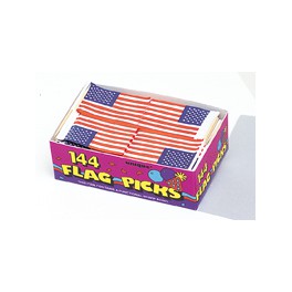 144 U.S. FLAG PICKS BOX