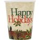 8 FESTIVE HOLLY 9 OZ CUPS