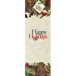 FESTIVE HOLLY WINE BAG-HOLIDAY