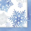 16 SNOWFLAKES LUNCH NAPKIN