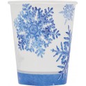 8 SNOWFLAKES 9 OZ CUPS