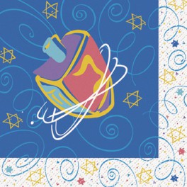 16 FESTIVE HANUKKAH BEV NAPKIN