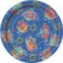 8 FESTIVE HANUKKAH 7'' PLATES