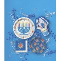 8 FESTIVE HANUKKAH  9" PLATES