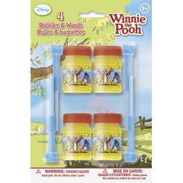4 WINNIE POOH BUBBLE BOTTLES
