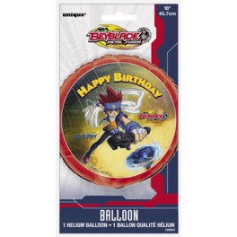 18" PKG BEYBLADE BDAY FOIL BLN