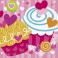 16 CUPCAKE HEARTS BEVERAGE NAP