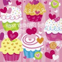 16 CUPCAKE HEARTS LUNCH NAPS
