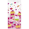 CUPCAKE HEARTS TABLECOVER