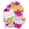CUPCAKE HEARTS CUTOUT PRINT 2S