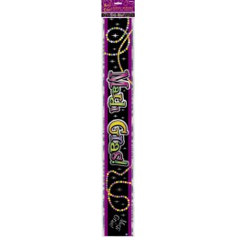 MARDI GRAS BEAD FOIL BNNR 12FT