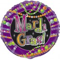 18" PKG MARDI GRAS BDS FOIL BL