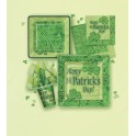 8 ST PATS CLOVER 9" SQR PLTES