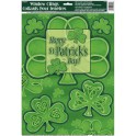 ST PATS CLOVER WNDOW CLING SHT