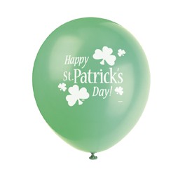 8 12" ST PATS CLOVER BLLN 1S