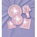 8 DOVE CROSS PINK 9" PLATES