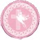 18'' PKG DOVE CROSS PINK FOIL