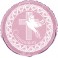 18" PKG CROSS PNK COMM FOIL BL