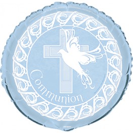 18" PKG CROSS BLUE COM FOIL BL