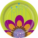 8 SWANKY COLORS 7" PLATES
