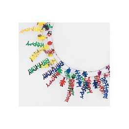 BIRTHDAY WIRE GARLAND 20 FT.