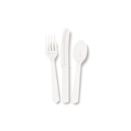 18 ASST CUTLERY BRIGHT WHITE