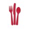 18 ASST CUTLERY RUBY RED