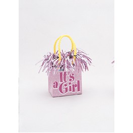IT'S A GIRL MINI GIFTBG BLN WT