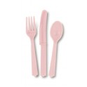 18 ASST CUTLERY PASTEL PINK