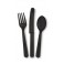 18 ASST CUTLERY MIDNT BLACK