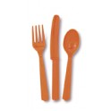 18 ASST CUTLERY PMPKN ORANGE