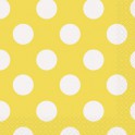 16 SNFLWR YELLOW DOTS BEV NAPS
