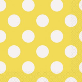 16 SNFLWR YELLOW DOTS BEV NAPS