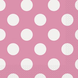 16 HOT PINK DOTS LUNCH NAPS