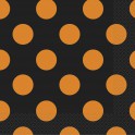 16 ORNG/BLCK DOTS BEV NAP