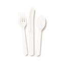 24 ASST CUTLERY-WHITE (PZ)