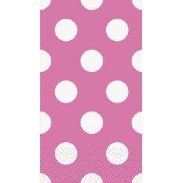 40 HOT PINK DOT GUEST NAPS  PZ