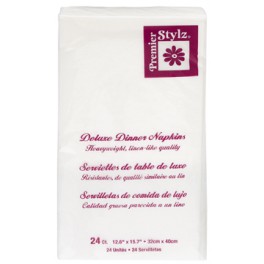 24 WHITE LINEN GUEST NAP (PZ)