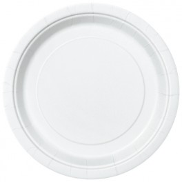 20 BRIGHT WHITE 9'' PLATES