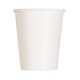 14 BRIGHT WHITE 9 OZ CUPS