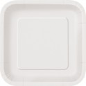 14 BRIGHT WHITE 9" SQUARE PLTS