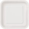 16 BRIGHT WHITE 7" SQUARE PLTE