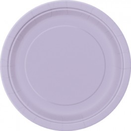 8 LAVENDER 7'' PLATES