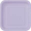14 LAVENDER 9" SQUARE PLATES