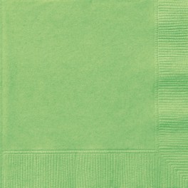 20 LIME GREEN BEV NAPKINS