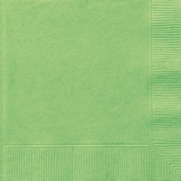 20 LIME GREEN LUNCH NAPKINS